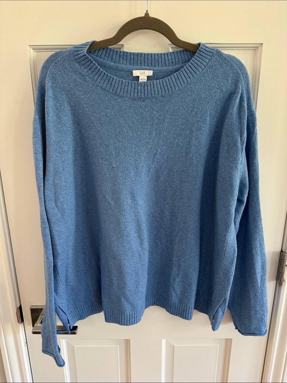 J. Jill Women's Crewneck Sweater in Dusty Blue